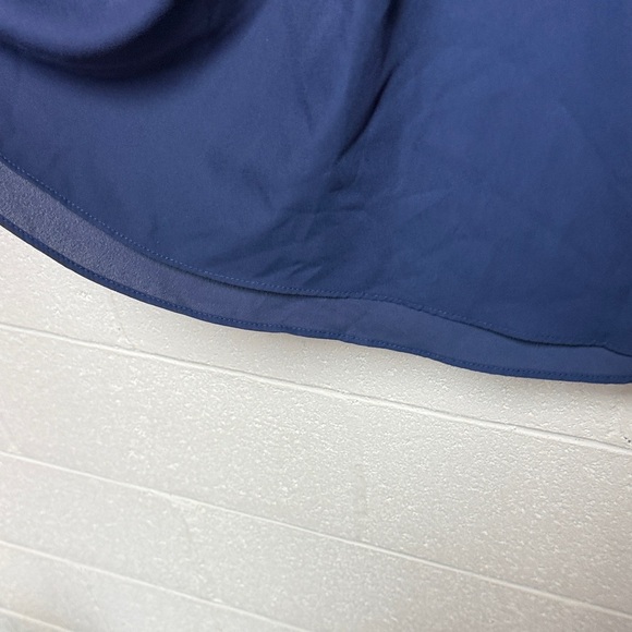 City Chic Deep Blue Blouse with Zipper Detail - Picture 10 of 12